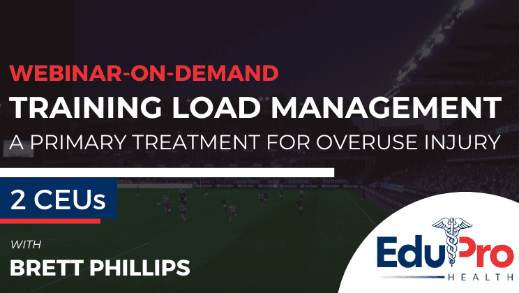 Training Load Management: A Primary Treatment for Overuse Injury